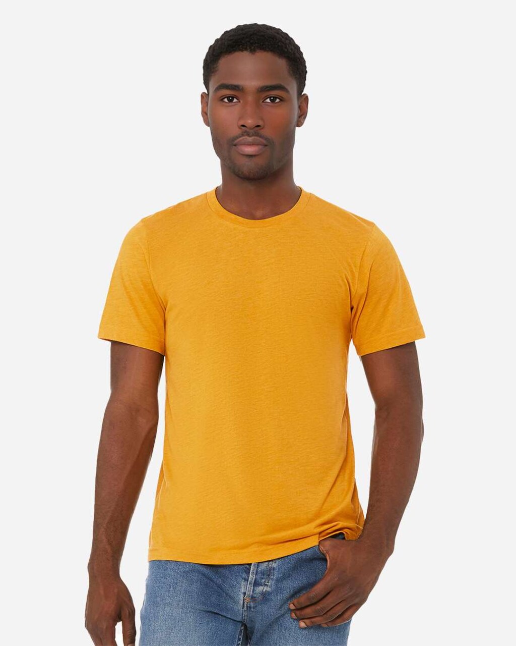 BELLA+CANVAS Lightweight Triblend Crewneck Short Sleeve T-Shirt for Everyday Wear, Casual Style & Custom Printing Unisex Tee